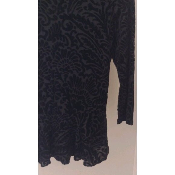 Lauren Ralph Lauren Velvet Peplum Hem Blouse - Picture 3 of 8